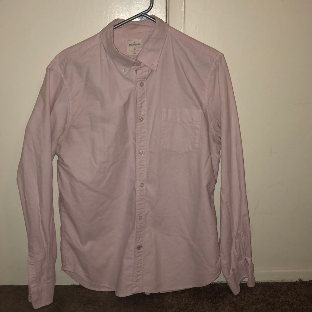 Gap Pink Button-Down Dress